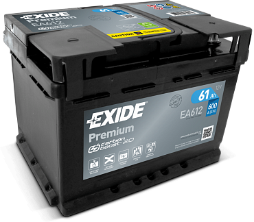 Аккумулятор Exide Premium EA612 (61 Ah)